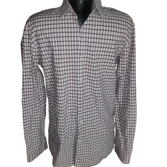 Hugo Boss Mens Checkered Shirt - Picture 1 of 4